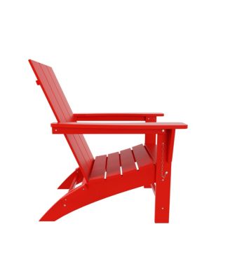 Modern Outdoor Folding Adirondack Chair (Set of 2)