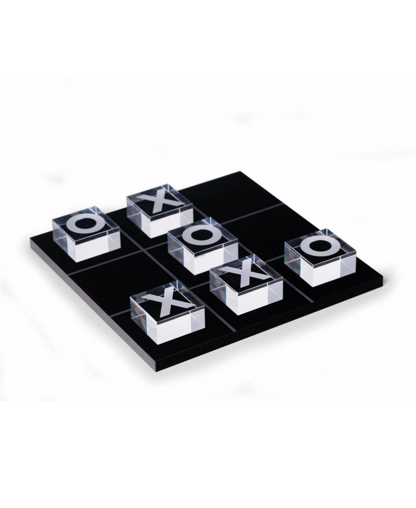 Детские настольные игры Bey-Berk 2-Player Acrylic Tic Tac Toe 10-Piece Board Game, Ages 5+ — фото 1