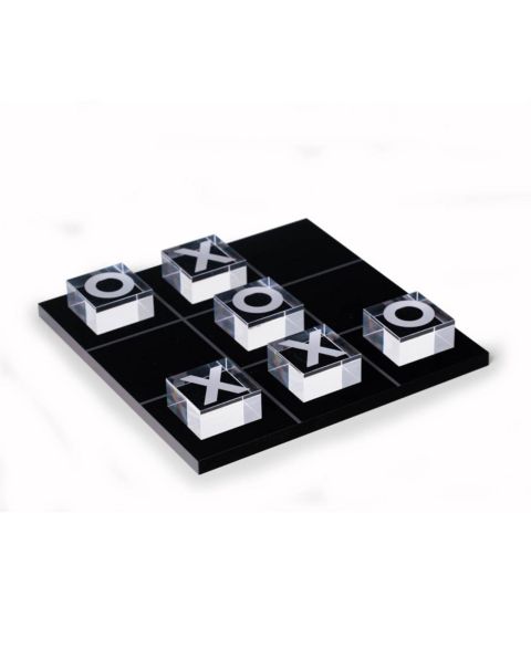 Детские настольные игры Bey-Berk 2-Player Acrylic Tic Tac Toe 10-Piece Board Game, Ages 5+