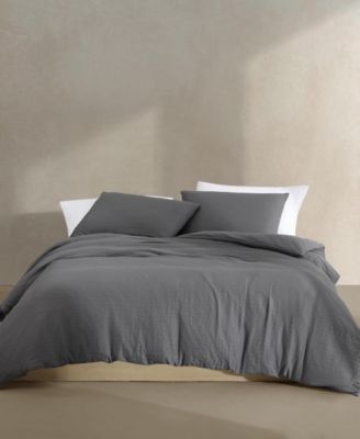 Calvin Klein Seersucker Comforter Sets In White