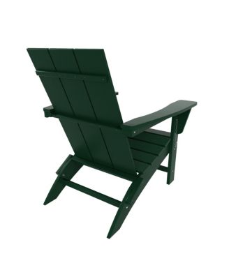 Modern Outdoor Folding Adirondack Chair (Set of 4)