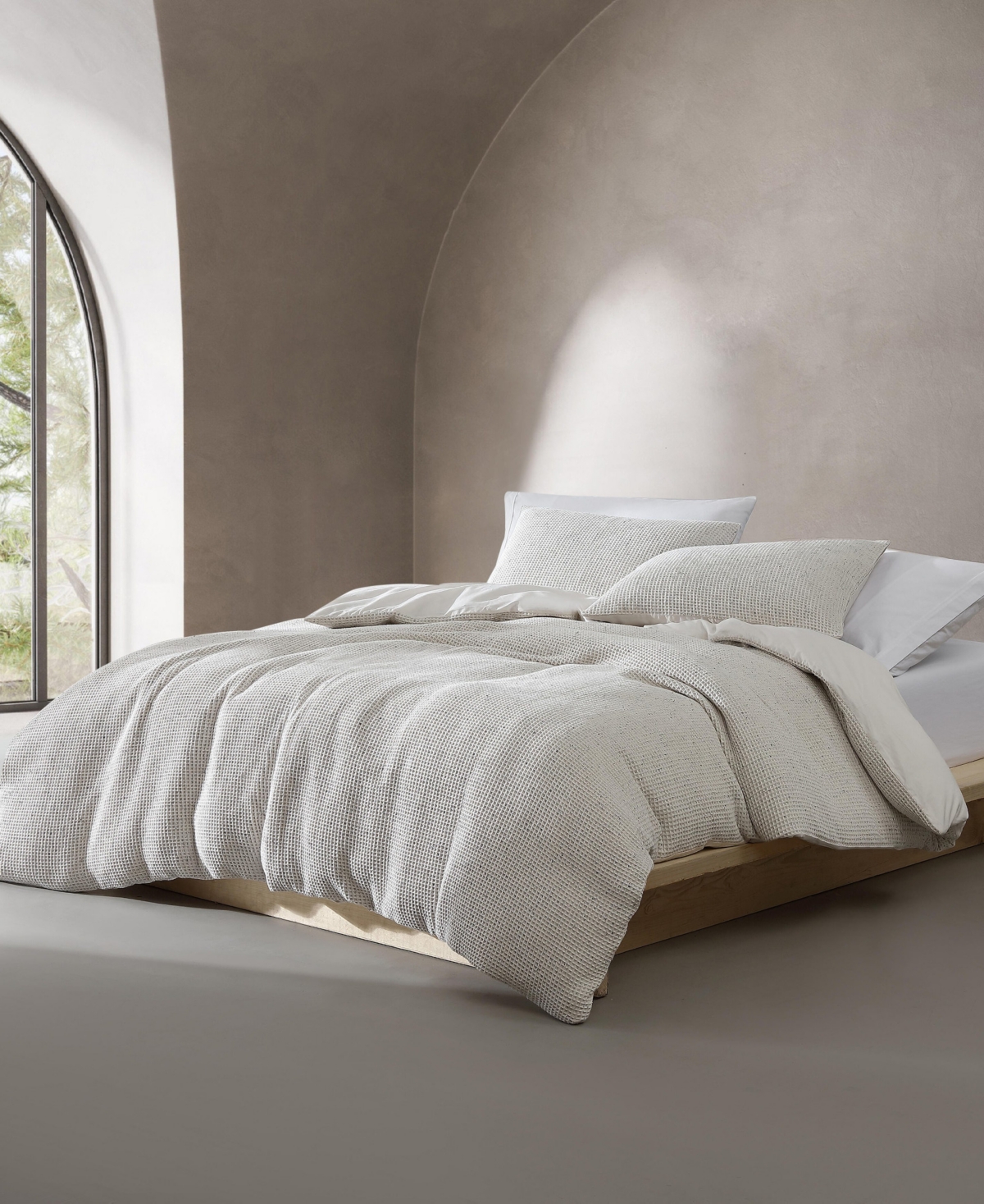 Calvin Klein Speckled Waffle 3 Piece Duvet Cover Set