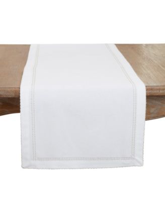 Detailed Edge Embroidery Table Runner, 16"x72"