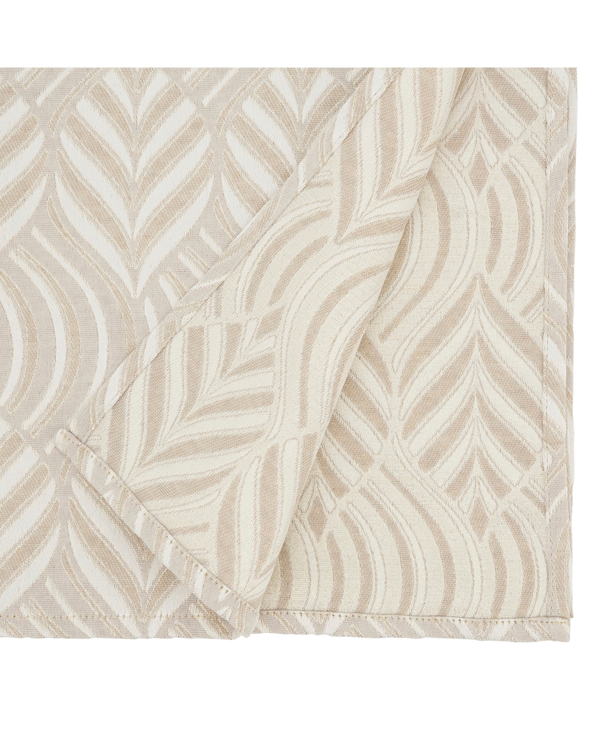 Saro Lifestyle Exquisite Jacquard Design Tablecloth, 72"x120" In Champagne