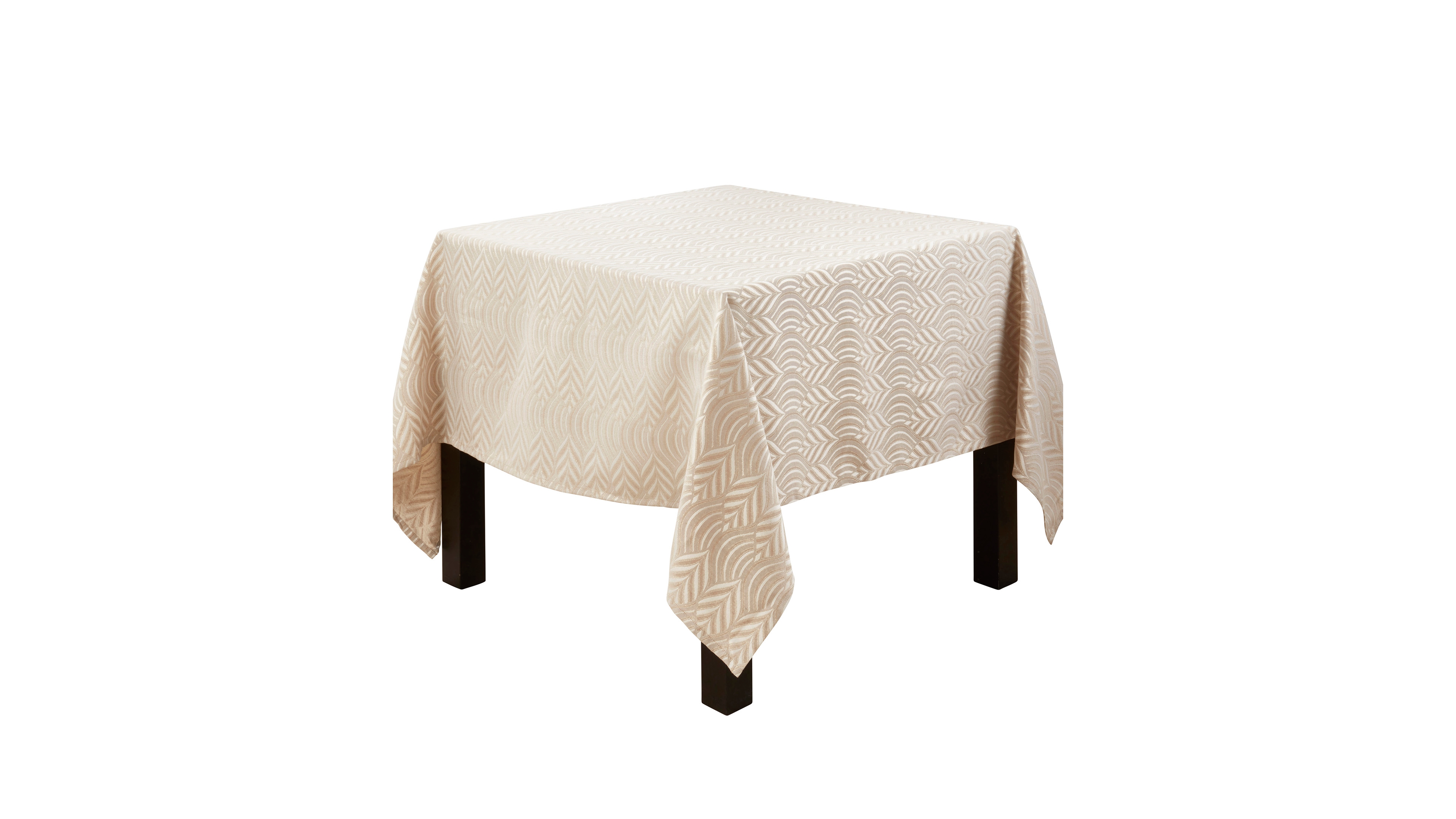 Saro Lifestyle Exquisite Jacquard Design Tablecloth, 72"x72"