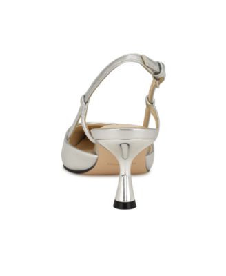 Women's Rhonda Kitten Heel Slingback Pumps