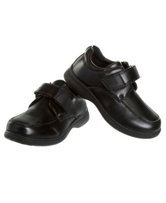 Little Boys Kids Hook and Loop School Shoes