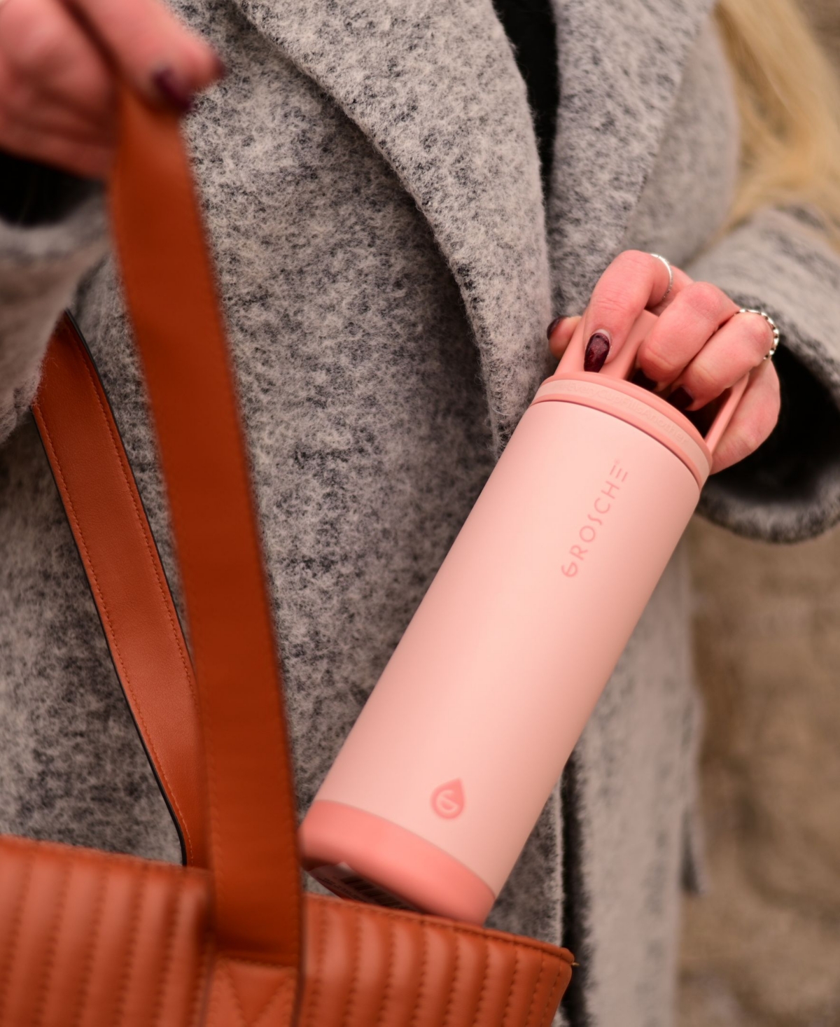 Grosche Alpine Flip 'N Sip Insulated Water Bottle with Straw 2pk 20 Oz + 40 Oz