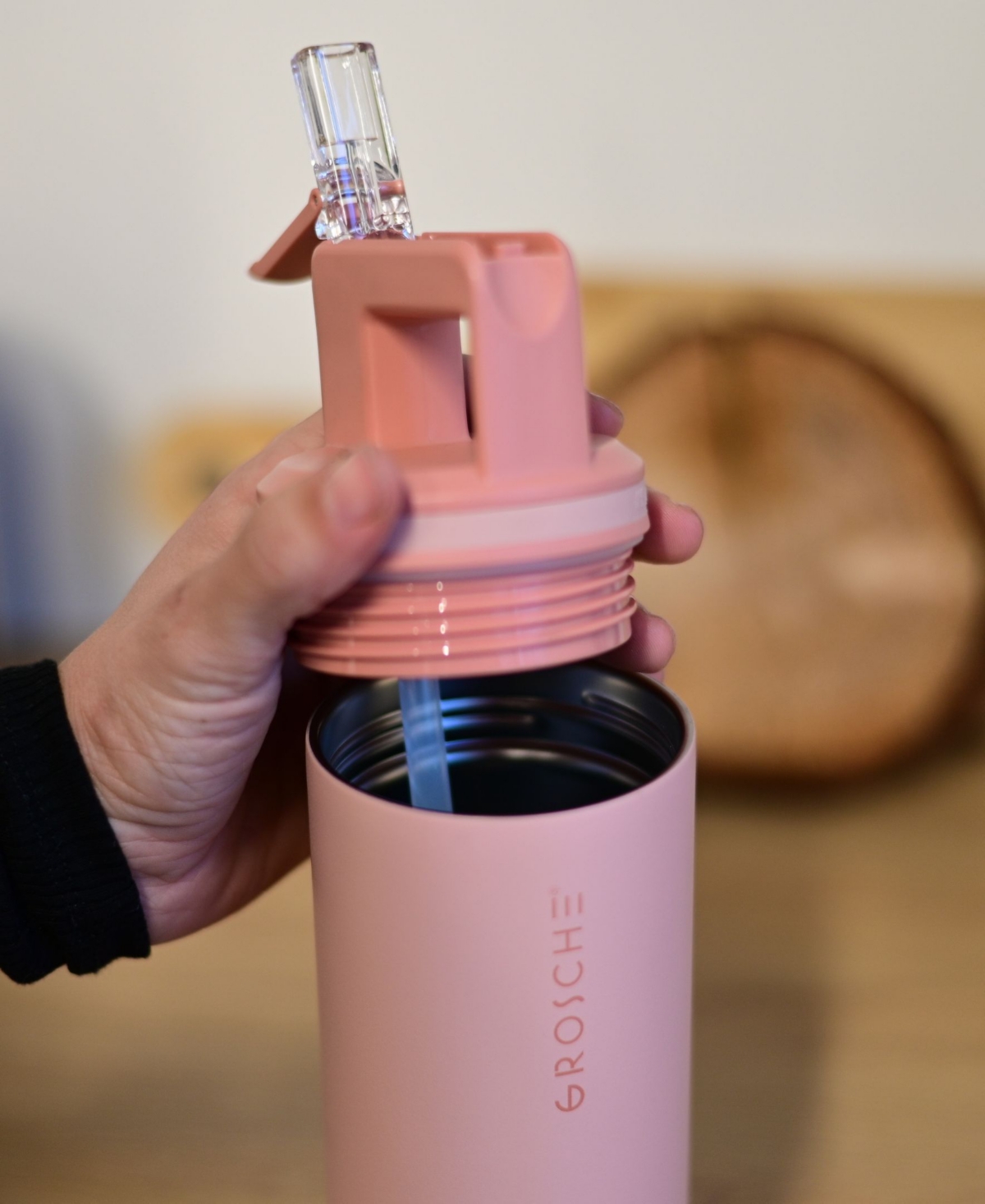 Grosche Alpine Flip 'N Sip Insulated Water Bottle with Straw 2pk 20 Oz + 40 Oz