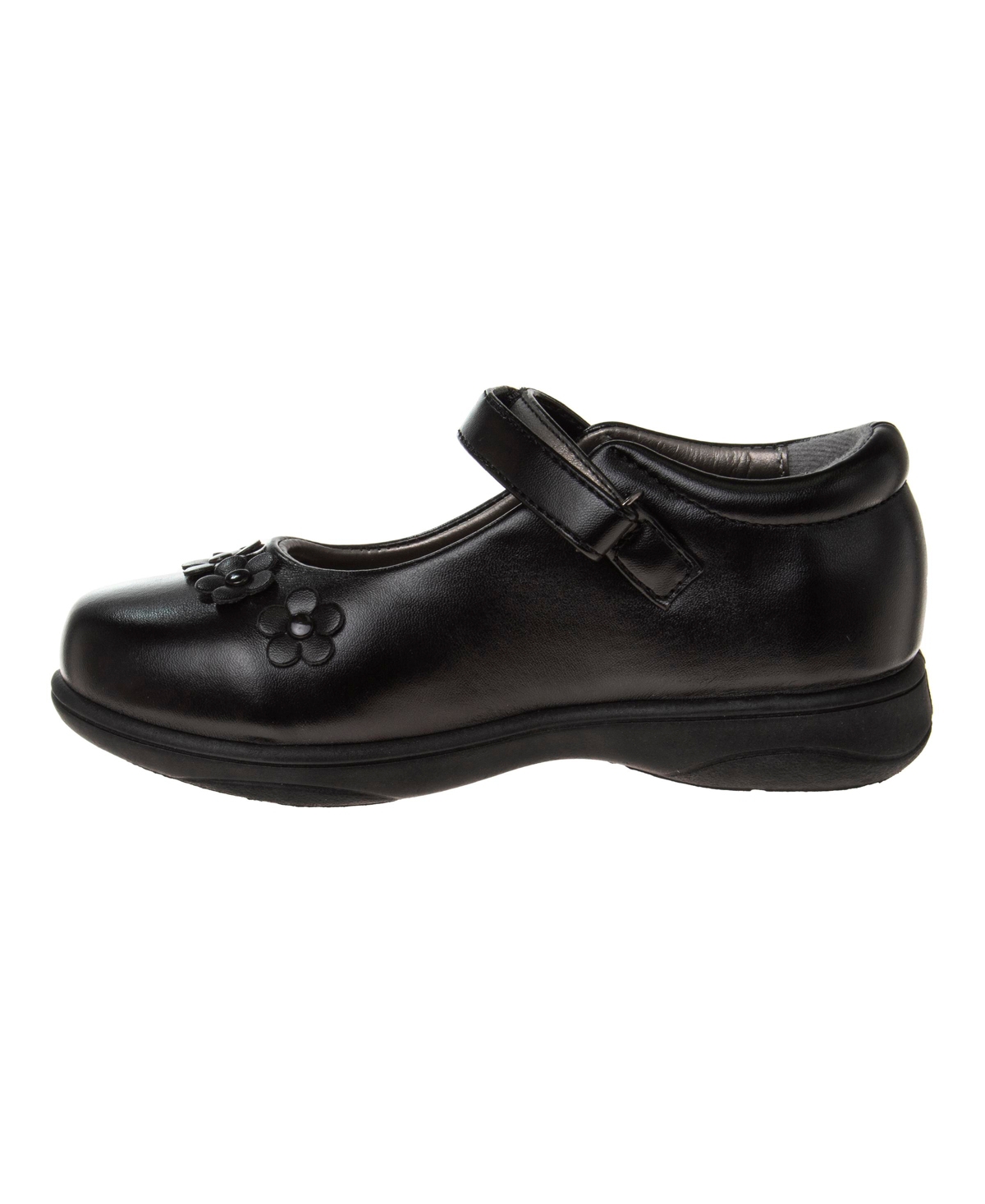 Shop French Toast Little Girls Artificial Leather Construction School Shoes In Black