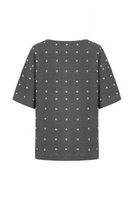 Women's Metal Ring Embroidered T-Shirt