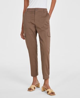 Women's Tapered Ankle-Length Cargo Pants