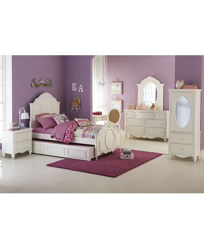 Furniture Celestial Kid's Full Panel Bed with Trundle Macy's