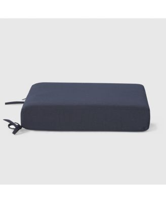 Set of 2 20" x 19" Outdoor Patio Seat Cushions Without Welt