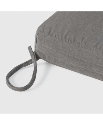 Set of 2 20" x 19" Outdoor Patio Seat Cushions Without Welt