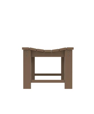 Backless All-Weather Outdoor Bench for Patio Garden