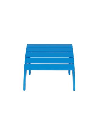 Adirondack Chair with Footrest Ottoman Set (Set of 2)