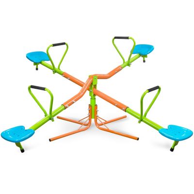 4-Seat Rotating Seesaw for Kids Age 3+