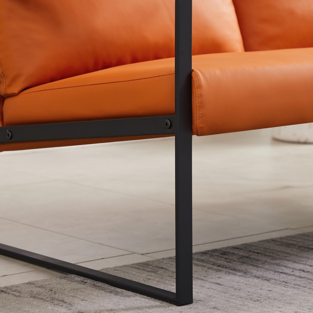 Streamdale Furniture Lounge, Living Room, Office Or The Reception Area Pu Leather Accent Armchair