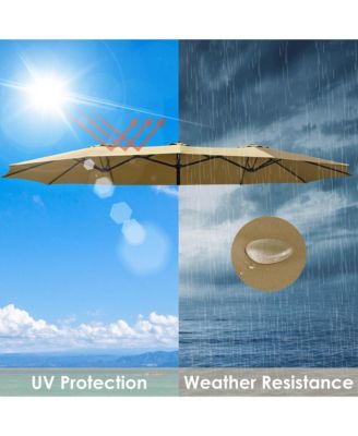 9 Ft Patio Umbrella Replacement Canopy for 6 Rib Market Umbrella Table Outdoor Backyard Pool Sea Restaurant Navy