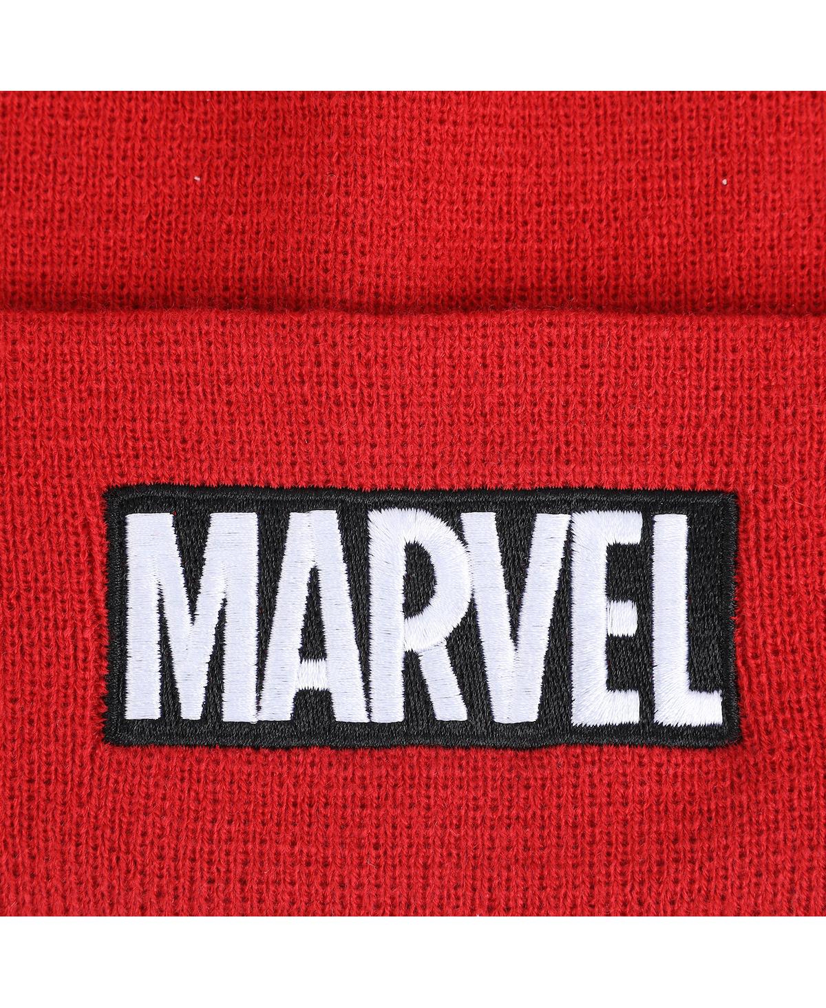 Marvel Men's Logo AdultBeanie - Red