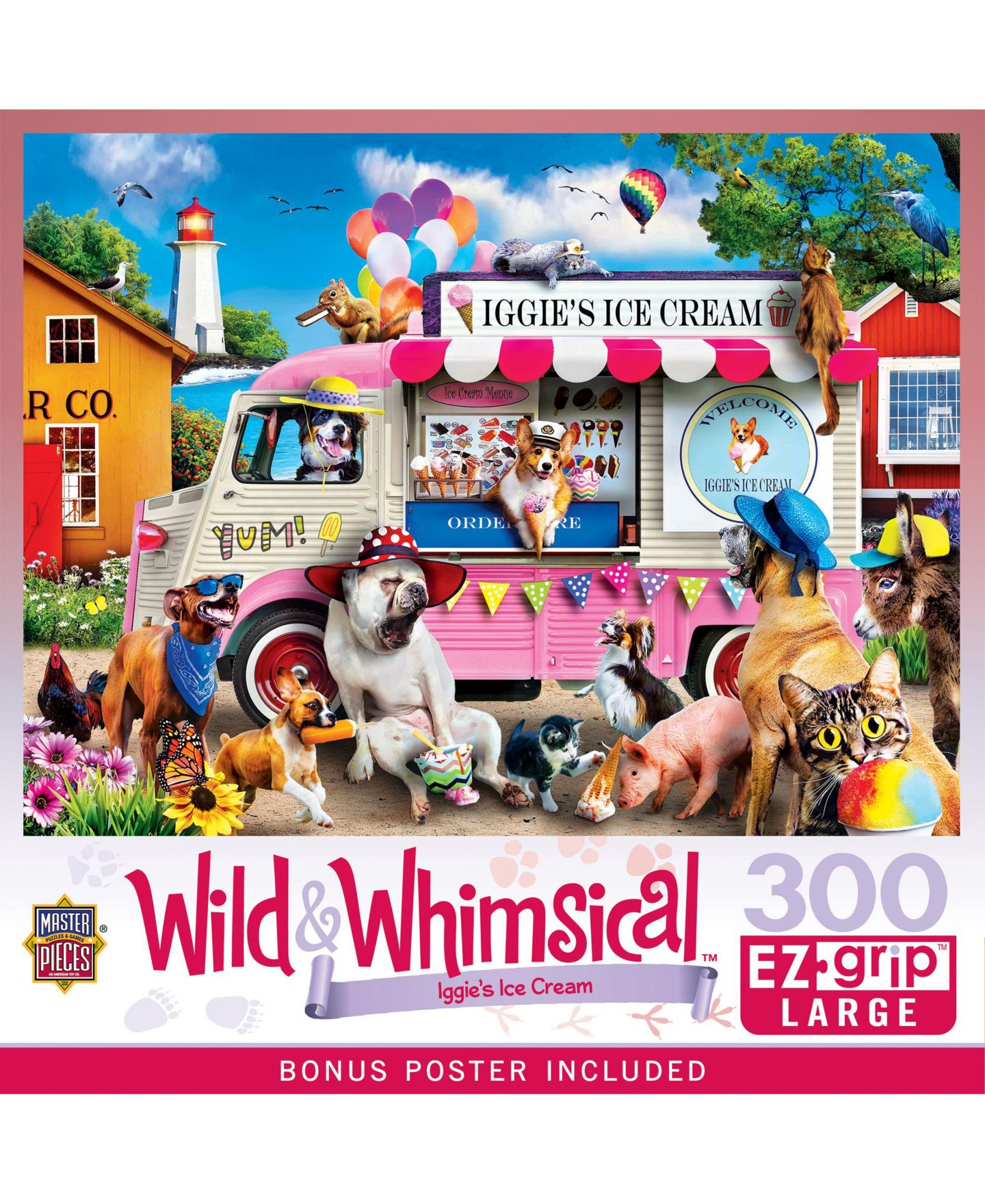 Детский пазл MasterPieces Puzzles Iggy's Ice Cream 300-Piece Puzzle, Ages 11+, цвет: Разноцветный — фото 1