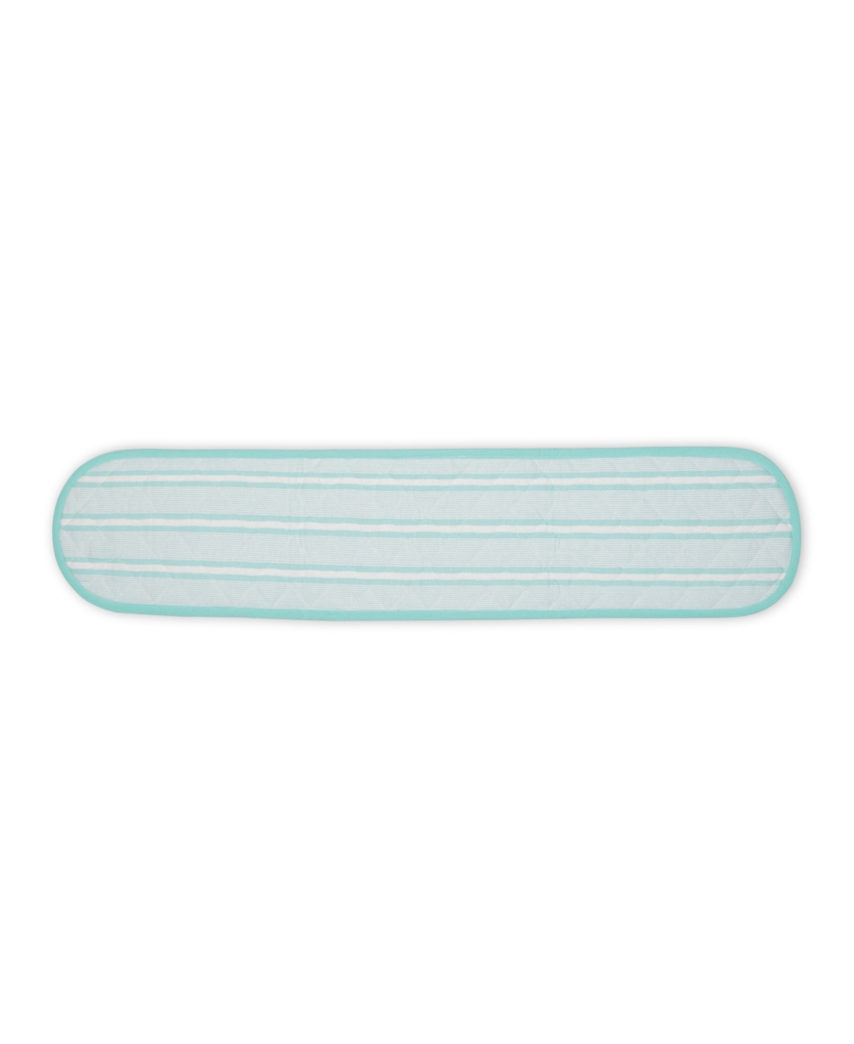 Design Imports Double Strip Chef Kitchen Cooking Baking Collection, Double Oven Mitt, 35x7.5", Aqua In Aqua