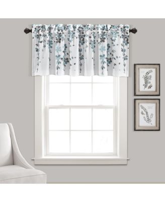 Weeping Flower Light Filtering Window Curtain Panels