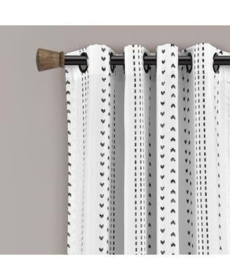 Hygge Stripe Window Curtain Panels