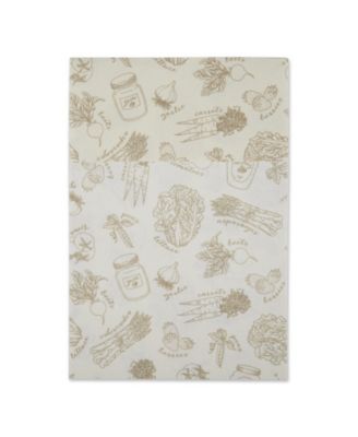 Fridge Liner Collection Non-Adhesive, Cut to Fit, 12x24", Cream Market, 6 Piece