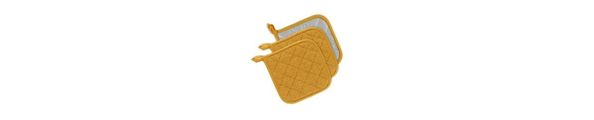 Basic Kitchen Collection, Quilted Terry, Honey Gold, Potholder - Honey Gold