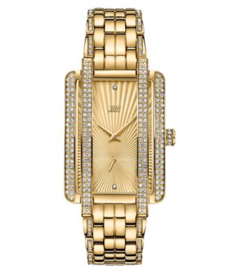 Women's Mink Diamond (1/8 ct.t.w.) 18k Gold Plated Stainless Steel Watch