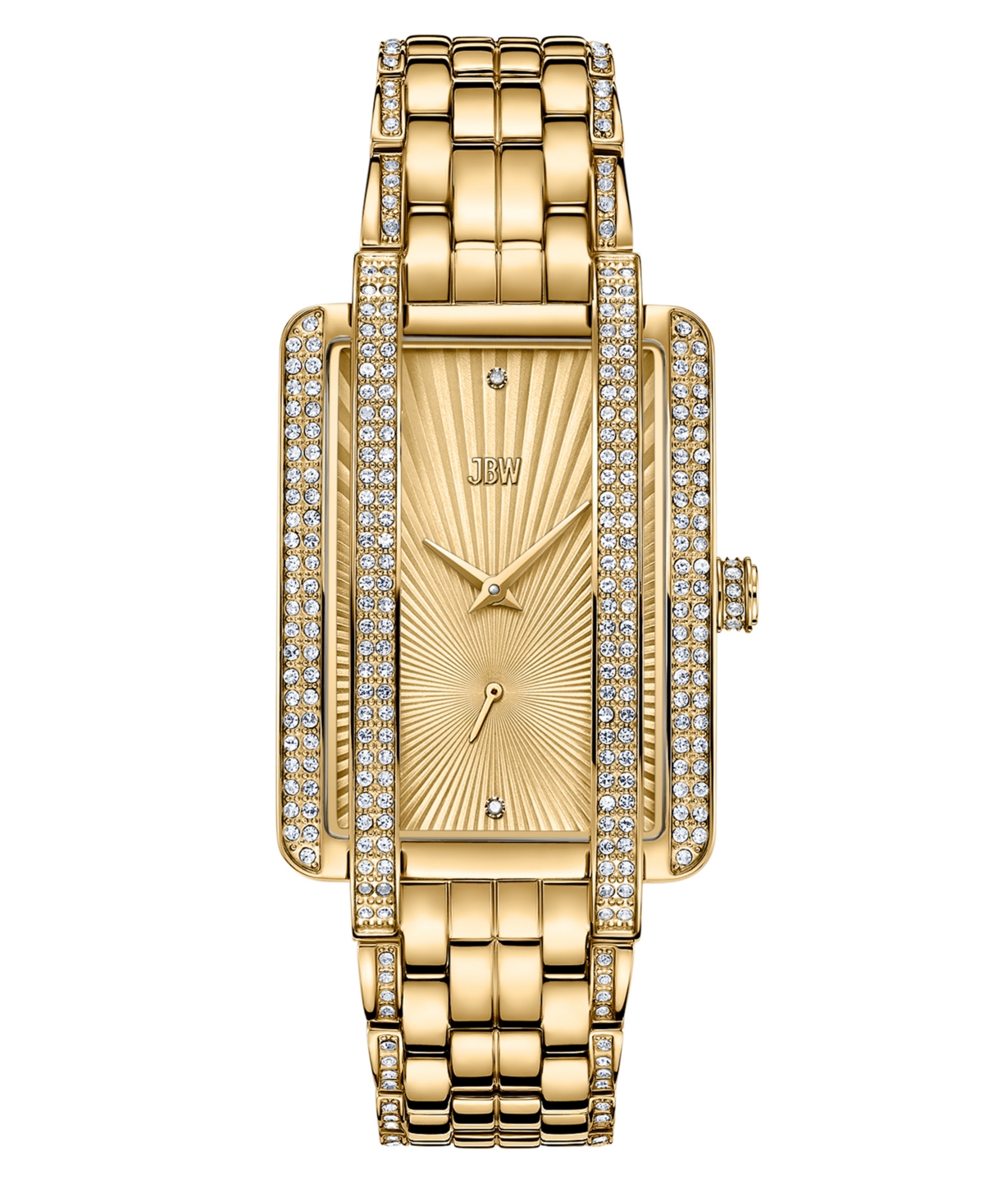Women's Mink Diamond (1/8 ct.t.w.) 18k Gold Plated Stainless Steel Watch - Gold