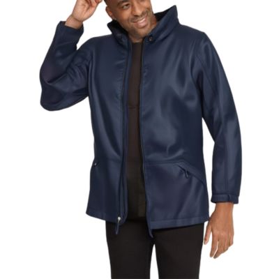 Men's Fleece-Lined Slicker Rain Coat