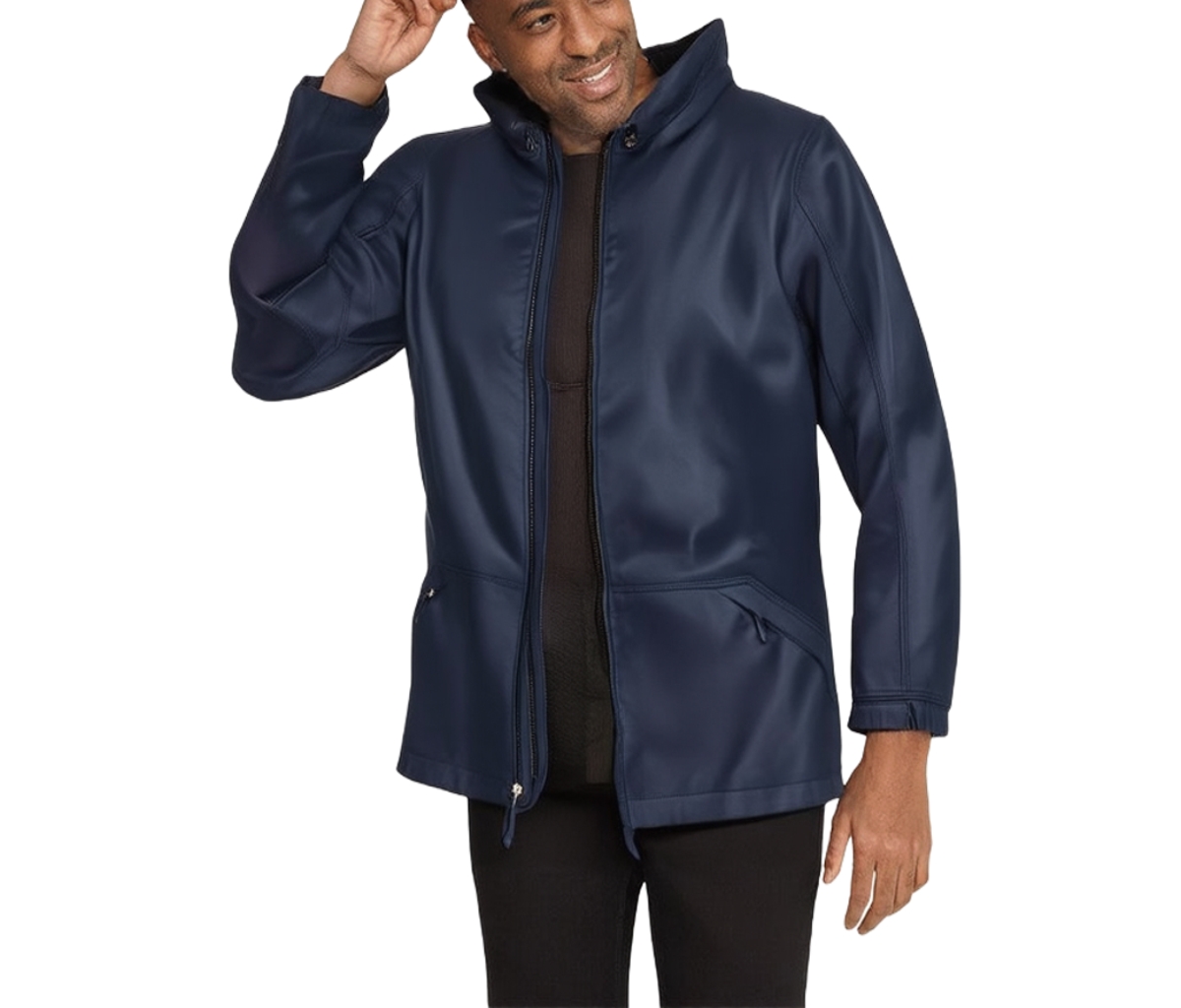 KingSize Big & Tall Fleece-Lined Slicker Rain Coat