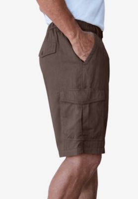Big & Tall by KingSize Renegade 9" Full Elastic Waist Cargo Shorts