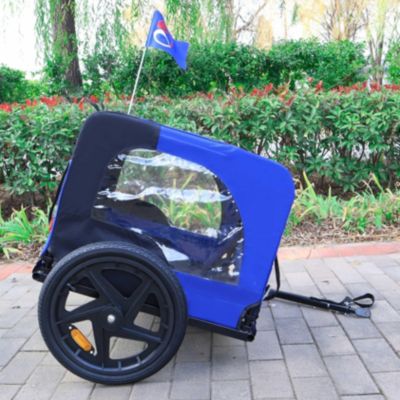 Streamdale Blue Air Wheel Pet Bike Trailer for Dogs