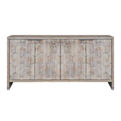 Streamdale Farmhouse Style 4-Door Wooden Storage Cabinet