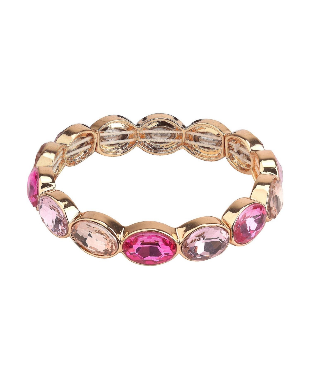 Pink Stone Stretch Bracelet - Pink