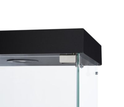 Streamdale Black Floor Standing Glass Display Cabinet