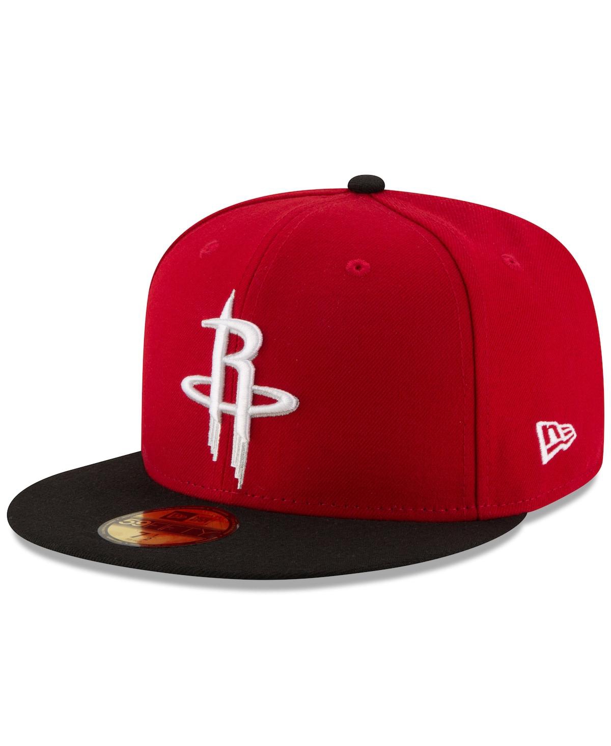 Men's Red/Black Houston Rockets Team Color 2Tone 59FIFTY Fitted Hat - Red