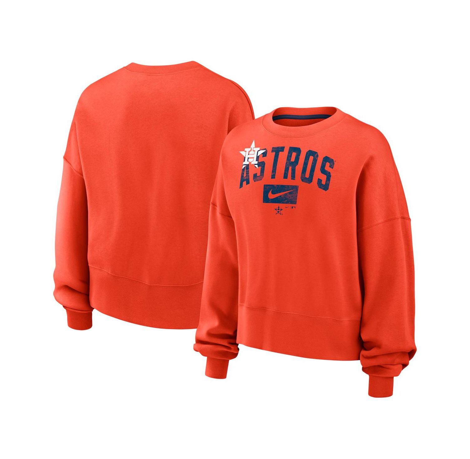 Women's Orange Houston Astros Pullover Sweatshirt