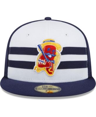 Men's White/Navy Brooklyn Cyclones Coney Island Franks Theme Night 59FIFTY Fitted Hat