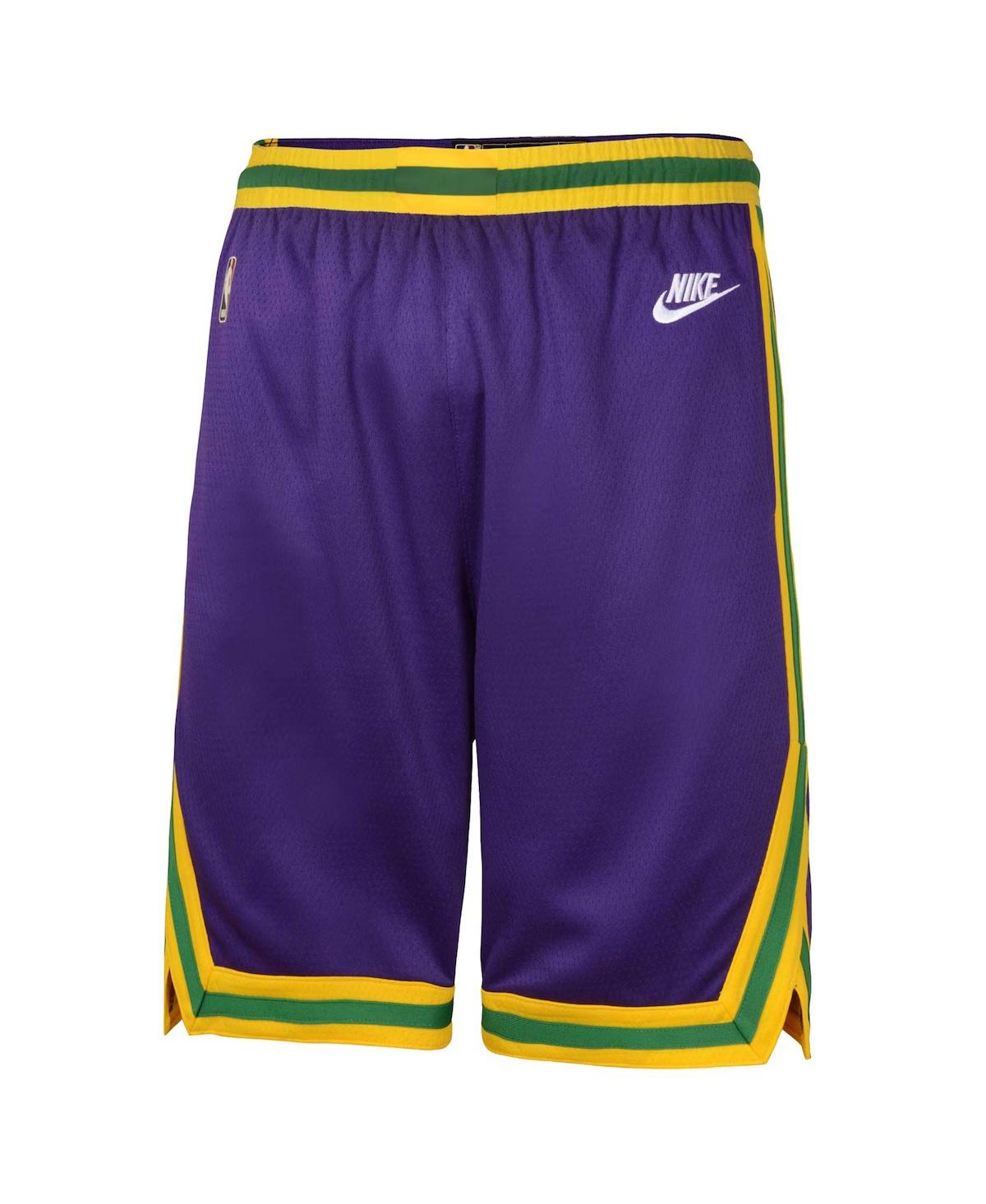 Nike Nba Big Boys and GirlsUtah Jazz Classic Edition Swingman Shorts - Purple