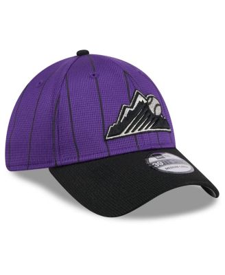 Men's Purple Colorado Rockies 2024 Batting Practice 39THIRTY Flex Hat