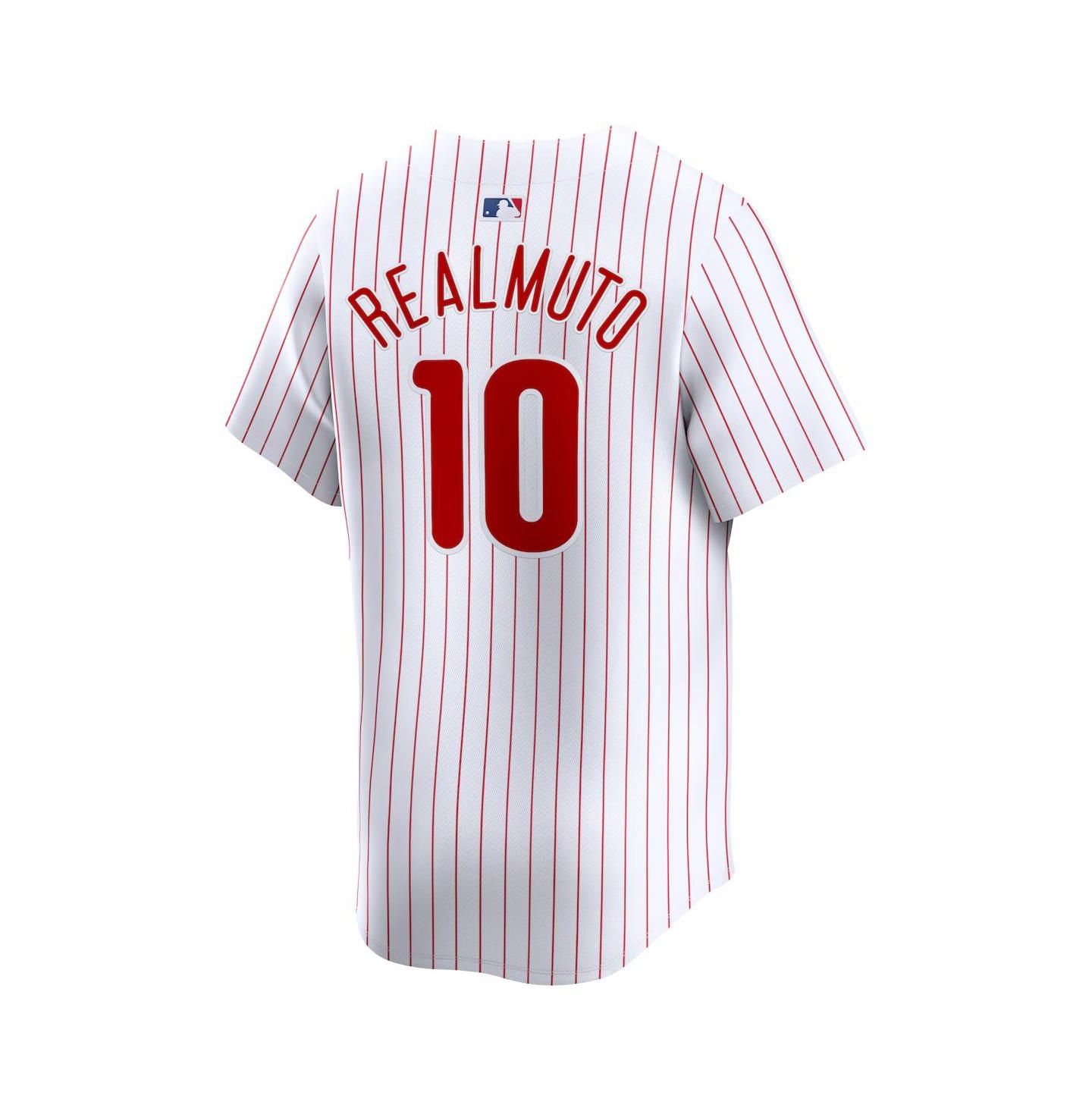 Мужской топ Nike J.T. Realmuto White Philadelphia Phillies Home Limited Player Jersey — фото 2