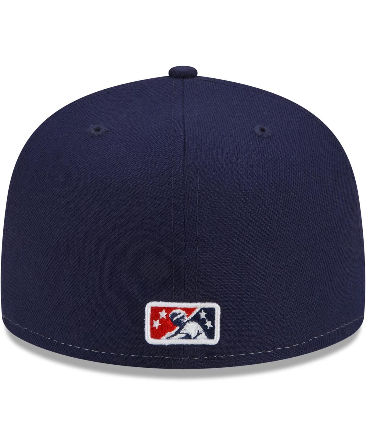 New Era Men'sNavy Brooklyn Cyclones Coney Island Franks Theme Night 59FIFTY Fitted Hat - White, Navy