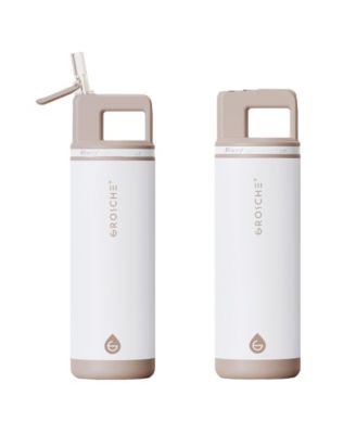 Alpine Flip 'N Sip Insulated, Leakproof Water Bottle with Straw, 20 OZ, 2pk