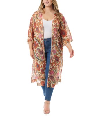 Jessica Simpson - Trendy Plus Size Calie Open-Front Kimono