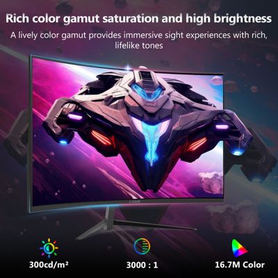 UG24 24 inch 1080P Full HD 200Hz 1ms Curved Gaming Monitor